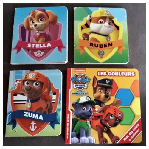 Lot De 4 Livres De La Pat'patrouille À Partir De 18 Mois