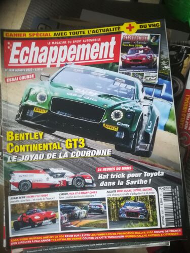 Echappement 638 De 2020 Bentley Continental Gt3,Secma F16 Turbo,Ford Mustang Shelby Gt500,Mont Blanc,Tour Auto,Arnoux,Ford Rs200,Civade,Mclaren