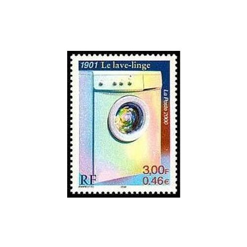 France 2000, Le Siècle Au Fil Du Timbre, Très Beau Timbre Neuf** Luxe Yvert 3351, Le Lave-Linge Inventé En 1901. -