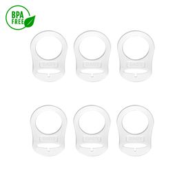 Lot De 6 Anneaux Transparent En Silicone Pour Tétine Bébé