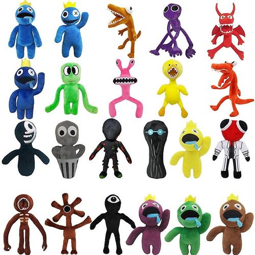 Rainbow Friends Peluche Jouet Portes Dessin Animé Jeu Personnage Poupée Kawaii Bleu Monstre Doux En Peluche Jouets Pour Enfants Cadeaux De Noël