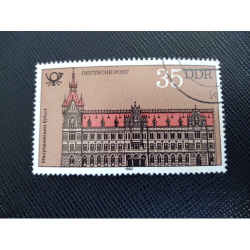 Timbre Allemagne / Rda Yt 2328 Bureau De Poste Principal D'erfurt 1982 (050209 )