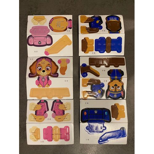 Jeu De Construction En Carton Rigide Pat Patrouille