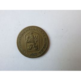 Pièce De 1 Koruna 1977. Tchécoslovaquie