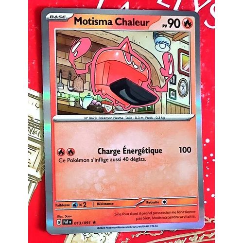 Motisma Chaleur Carte Pokemon/ 51/M3