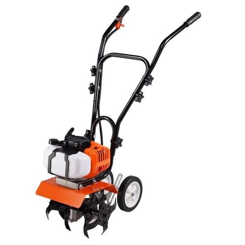 Motoculteur Thermique - VEVOR - Profondeur maximale 100 mm, largeur maximale 300 mm,Avec 4 dents arrière réglables