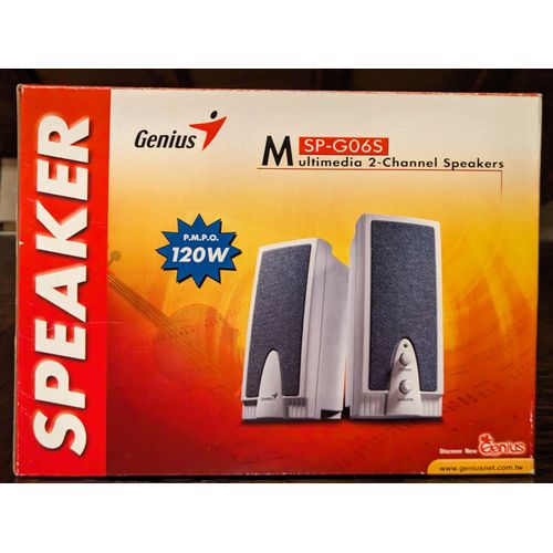 Mini-enceintes Speaker Genius pour ordinateurs, téléphones portables, lecteurs de CD, radio-cassettes et Walkmans, 120 W - 220 V