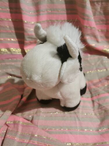Doudou Peluche Vache Taureau Noir Blanc Mgm Supertoy
