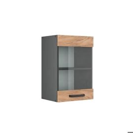 Meuble De Cuisine Haut Vitré R-Line, 40 Cm, Chêne De Force Doré, Vicco