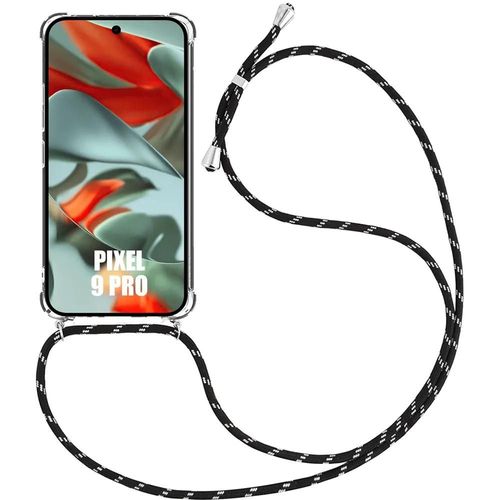 Coque Antichoc Pour Google Pixel 9 Pro, Protection Renforcée Avec Cordon Noir - E.F.Connection