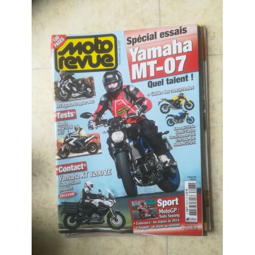 Moto Revue 3973 De 2014 Yamaha Mt07,Honda Nc750x Dct,Mv Agusta Dragster 800,Yamaha Xt1200ze,Touquet