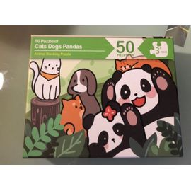 Puzzle En Bois Chien Et Chats 