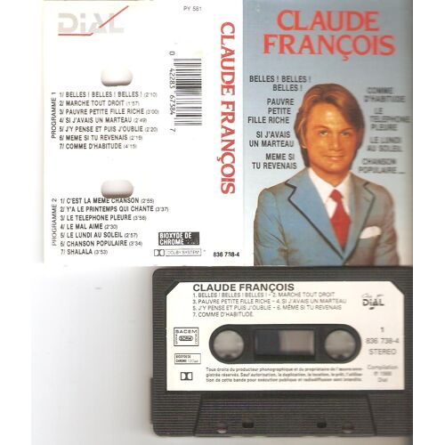 Cassette Audio Claude François: Belles!Belles!Belles! Compil Dial 1988