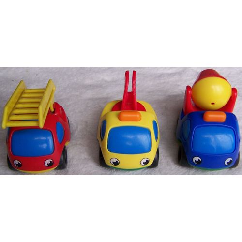 Lot De 3 Voitures Smoby Sauf Échelle De Pompier Du Groupe Berchet.