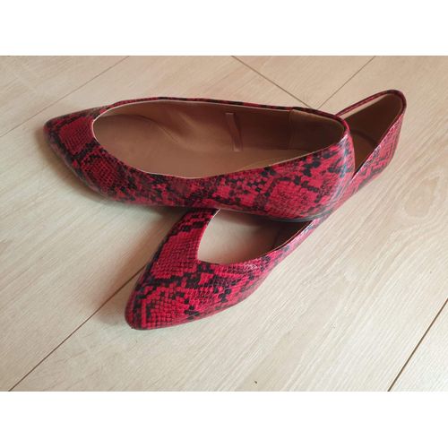 Ballerines Rouges Et Noires - 39