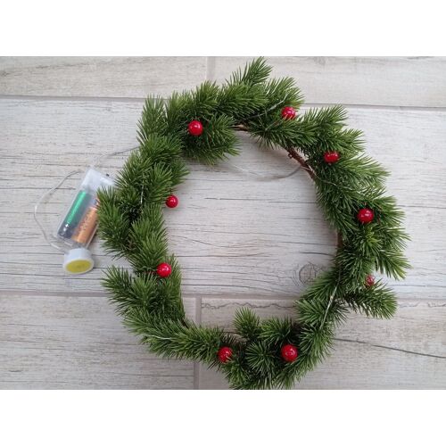 Couronne de Noël lumineuse