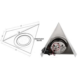 Spot LED Triangle Pour Meuble - Éclairage Sous Placard 220V - Neuf