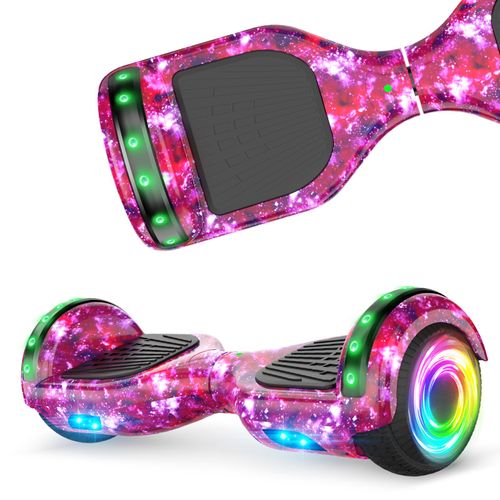 Hoverboard 6,5 Pouces Moteur Puissant, Bluetooth + Lumière Led, Idéal Pour Enfant Et Ados, Batterie 18v/2.6ah, Violet - Sisigad