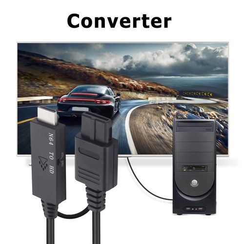 Câble Adaptateur De Convertisseur Numérique 1m, Compatible Avec Nintendo 64 Vers Hdmi, Plug And Play Pour Snes/Ngc/Sfc