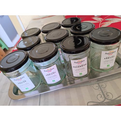 Lot De 20 Pots À Confiture En Verre