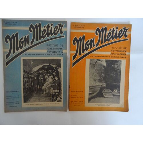 Mon Métier (Revue De Perfectionnement Professionnel) 1939