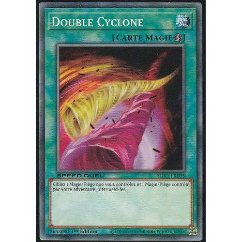 Carte Yu-Gi-Oh - Double Cyclone - Sgx1-Frd15