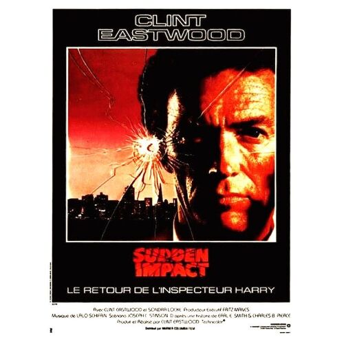 Sudden Impact De Et Acec Clint Eastwood - 1983 - Sondra Locke - Clint Eastwood - Affiche De Cinéma Originale - 40 X 53