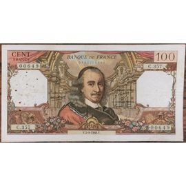 Billet De 100 Francs Corneille 5- 9 - 1968 France C.357