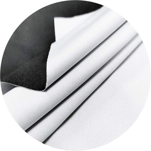 Écran De Projection En Polyester Élastique À Faire Soi-Même - 150 X 266,7 Cm - Pour Écran De Projection 16:9 Maximum De 330,2 Cm - Dos Noir - Tissu Textile 4K Ultra Hd