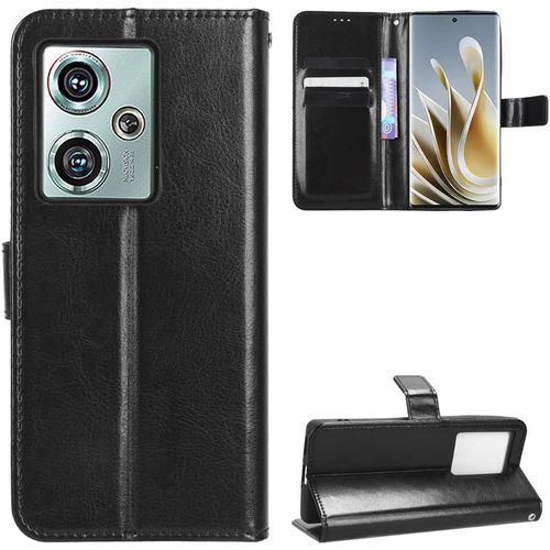 Kal-Zte Nubia Z50 Coque [Étui Portefeuille] [Fonction Support] [Slots Pour Cartes] [Couverture À Rabat Magnétique] Compatible Avec Le Smartphone Zte Nubia Z50(Noir)