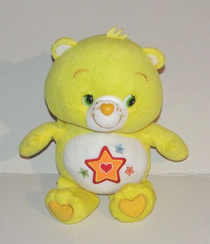 Peluche Bisounours Jaune Grostendre Étoile Doudou Ours Care Bears