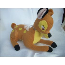 Peluche Bambi Couché En Feutrine 30cm