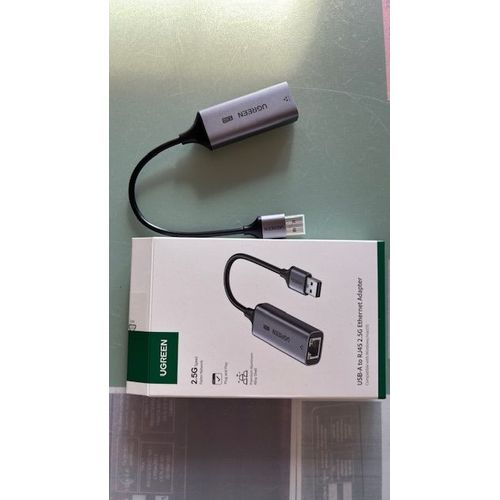 UGREEN - USB-A TO RJ45 2.5G ETHERNET ADAPTER