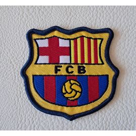 Écusson En Tissu Équipe De Foot Football Fcb Fc Barcelone Barça 6x6 Cm Thermocollant, Pas Besoin De Couture