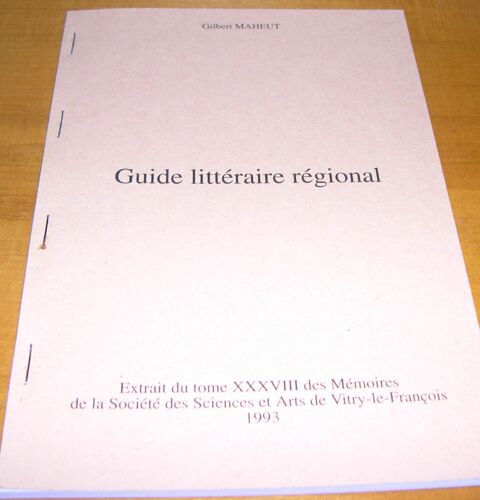 Guide Littéraire Régional - Région Vitry-Le-François