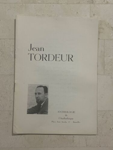 Jean Tordeur | Anthologie De L’Audiothèque 