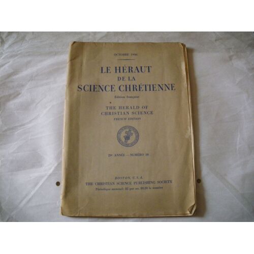 Le Heraut De La Science Chrétienne