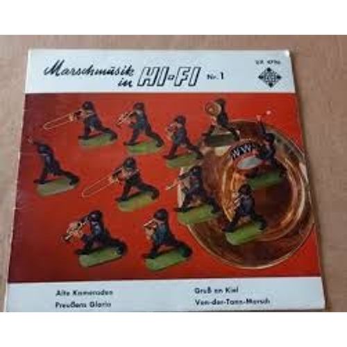 Disque 45 Tours De Musique Militaire Pour Petits Soldats "Marschmusik In Hi-Fi N°1