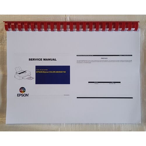 Service Manual imprimante EPSON Stylus COLOR 440 640 740