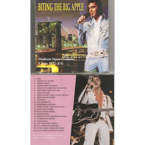 Elvis Presley Biting The Big Apple Cd-9/6/72 Evening Show !