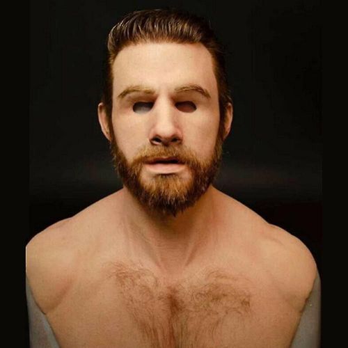 Latex Réaliste Couvre Visage Masque Homme Déguisement Halloween Party Masque Cos