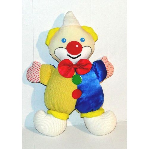 Doudou Clown Berchet Multicolore Peluche Pouet