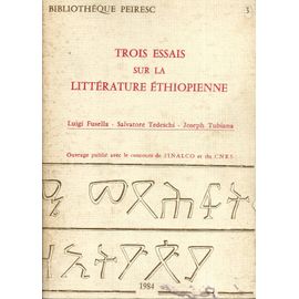 Trois Essais Sur La Litterature Ethiopienne