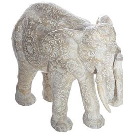 Statue Eléphant H22cm Résine