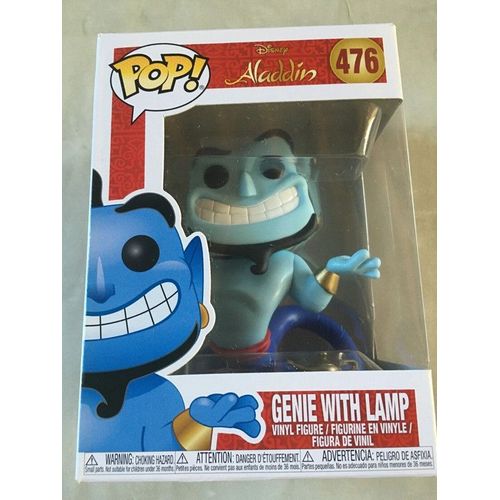 Figurine Pop Disney Aladdin N° 476 : Le Génie Avec Sa Lampe
