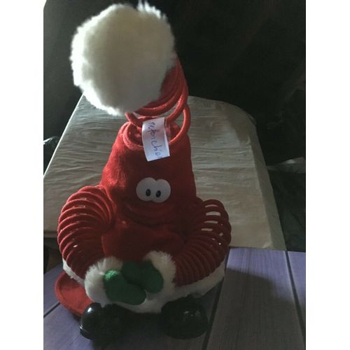GRANDE FIGURINE DE NOËL: CHAPEAU DE NOËL SUR RESSORT uniquement pour votre déco