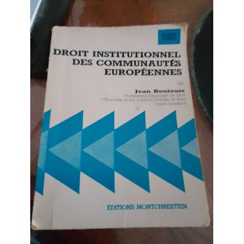 Droit Instit Commun Europeen