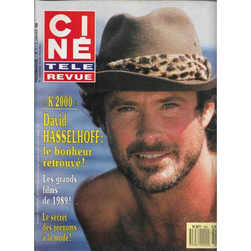 Ciné Revue N° 1 - 1989 : David Hasselhoff - Clint Eastwood - Gordon Thomson - Anémone ...
