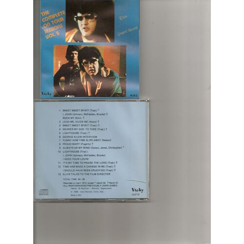 Elvis Presley The Complete On Tour Sessions Vol.2 Cd 15 Inédits Mars 1972 !