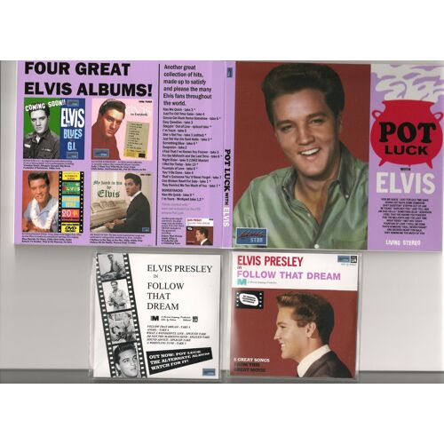 Elvis Presley Pot Luck Altrenate Album Cd Digipack + Mini Cd Single ! 21 Outtakes ! Rare !